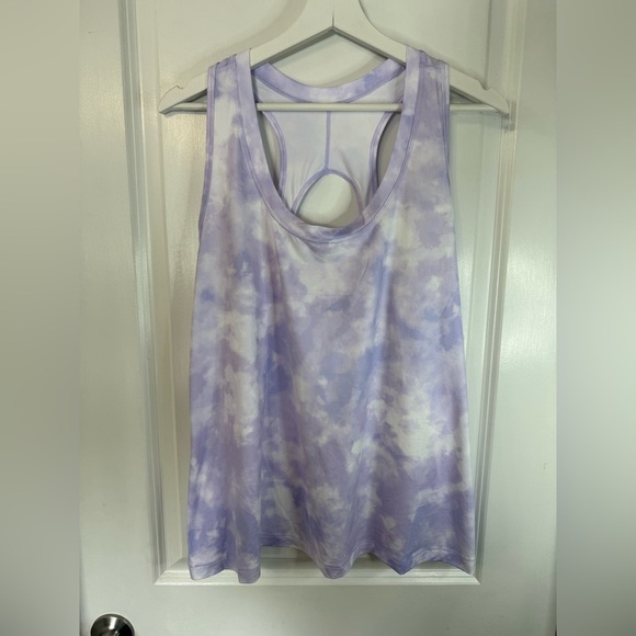 NWT Athleta Women’s Purple Tie Dye Nitro Printed Tank - Size 1X - Picture 1 of 7